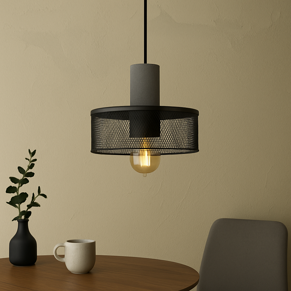 Mesh Cylinder Pendant Light
