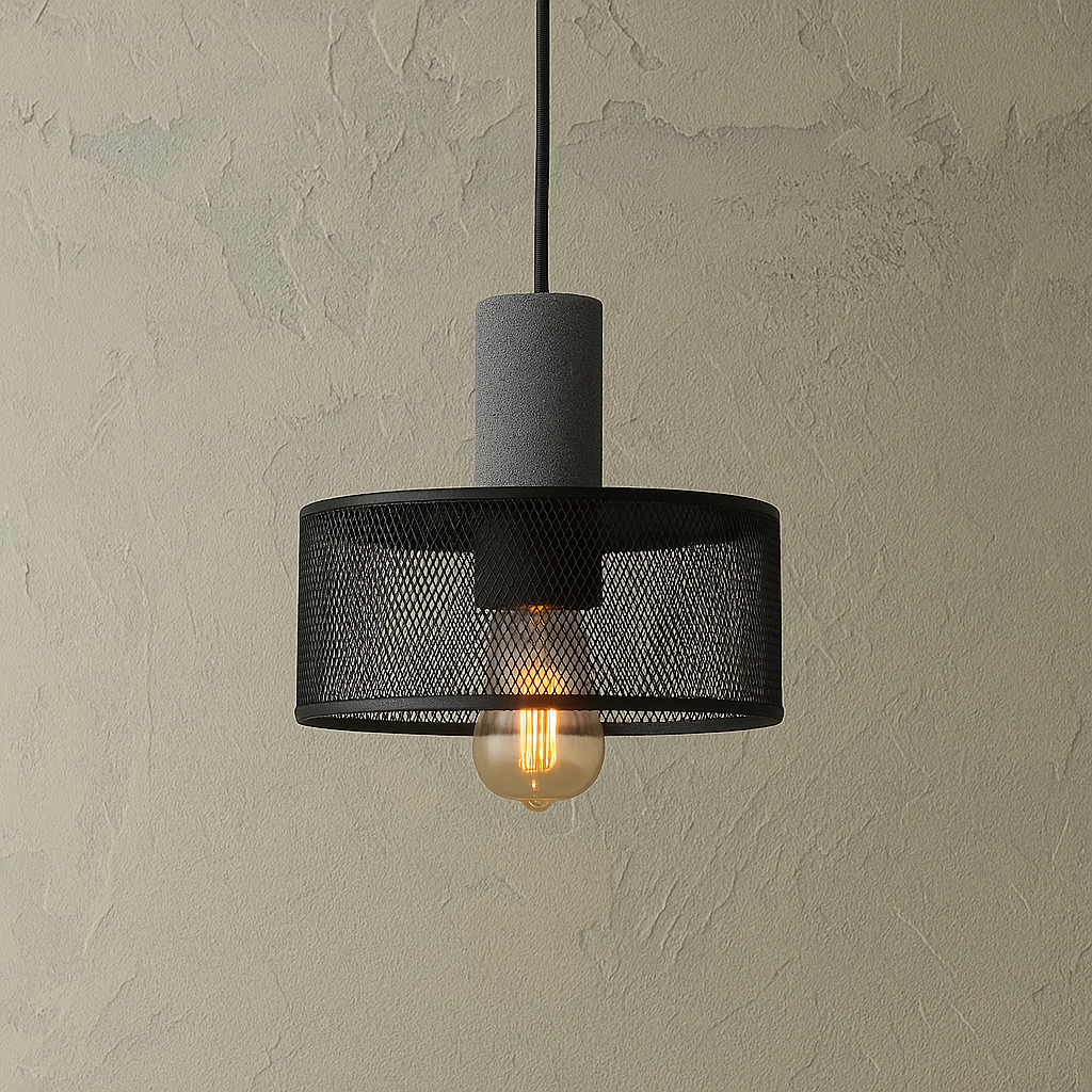 Mesh Cylinder Pendant Light