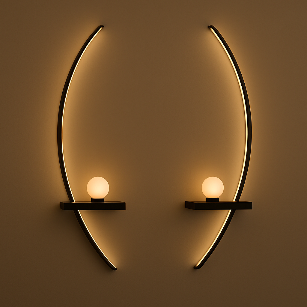 Luna Arc Wall Light Pair of 2