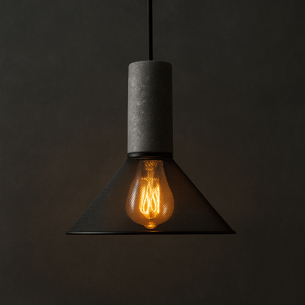 Mesh Cone Pendant Light
