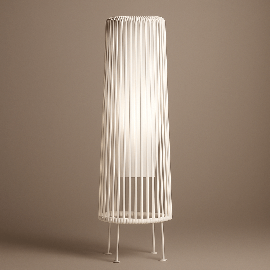 Noir Halo Solar Floor Lamp