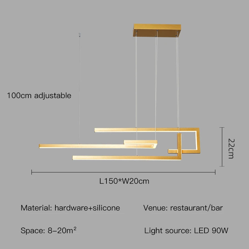 Linear Harmony Chandelier