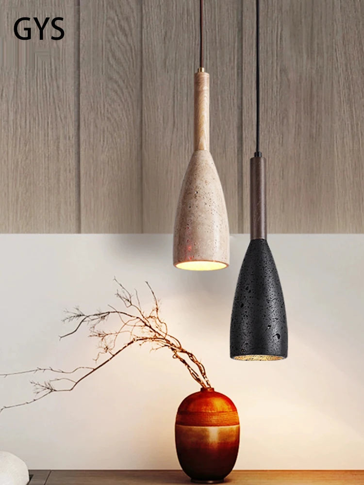 Luminara Cave Stone Pendant Light