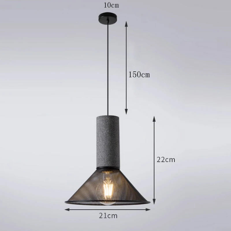 Mesh Cone Pendant Light