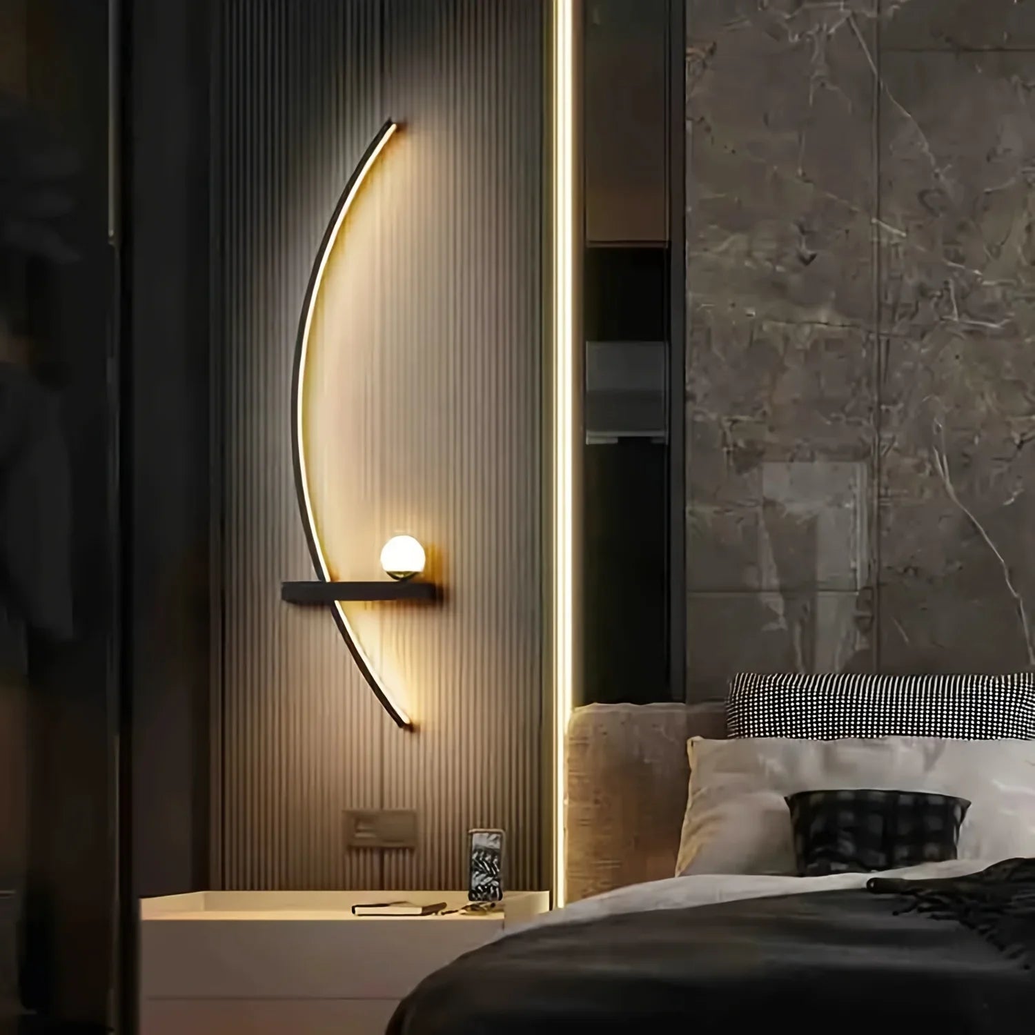 Luna Arc Wall Light Pair of 2