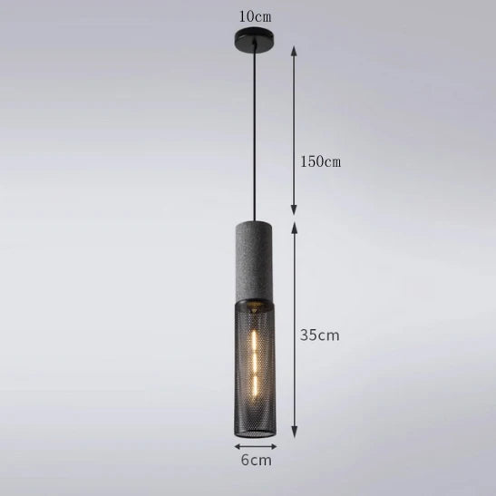 Mesh Tall Pendant Light
