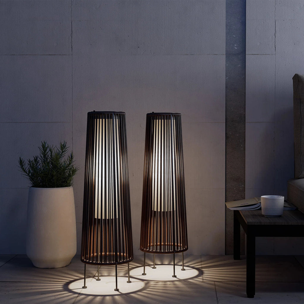 Noir Halo Solar Floor Lamp