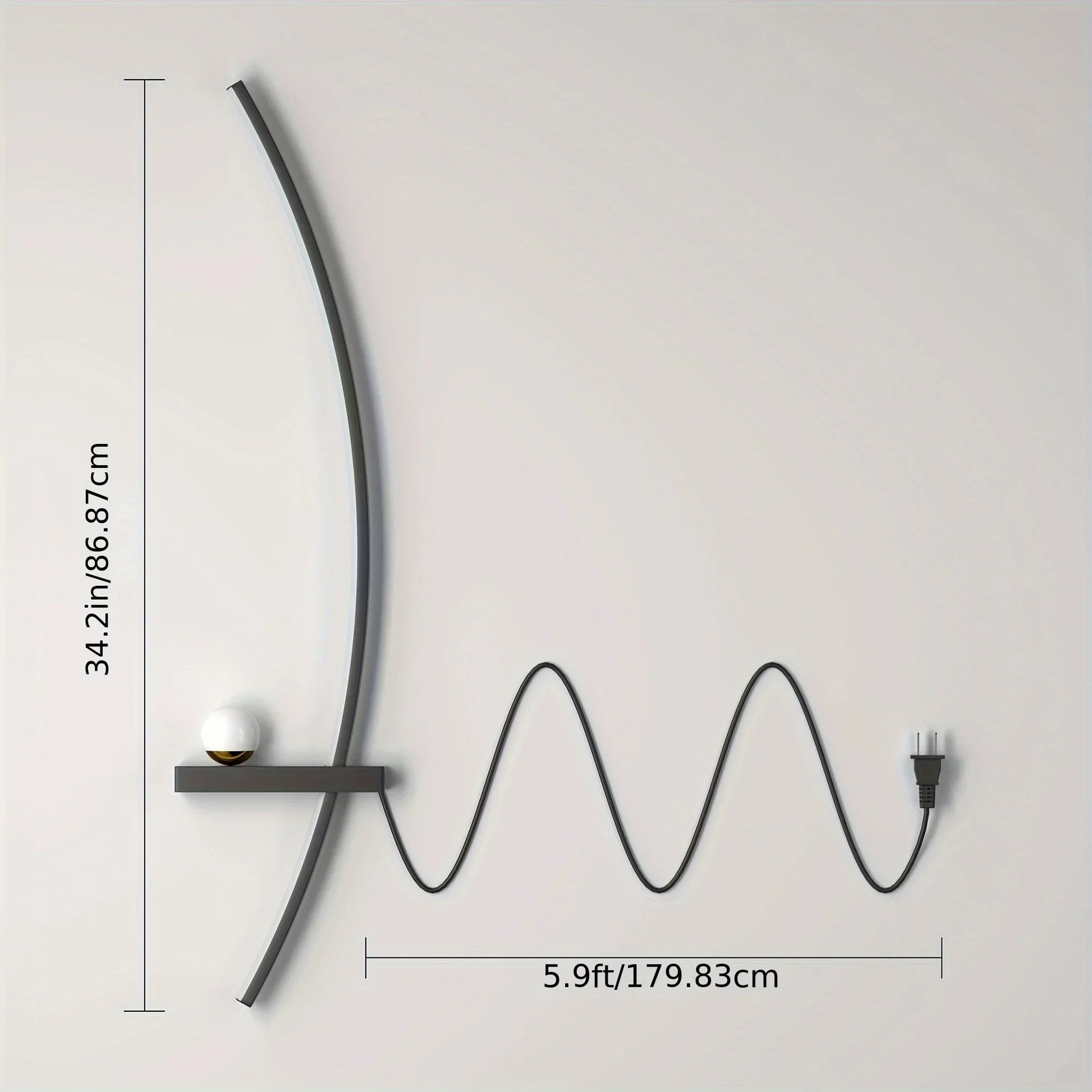 Luna Arc Wall Light Pair of 2