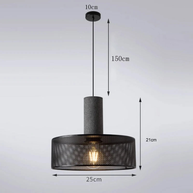 Mesh Cylinder Pendant Light